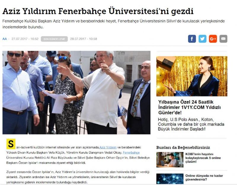 Fenerbahçe Üniversitesi Silivri Yerleşkesi